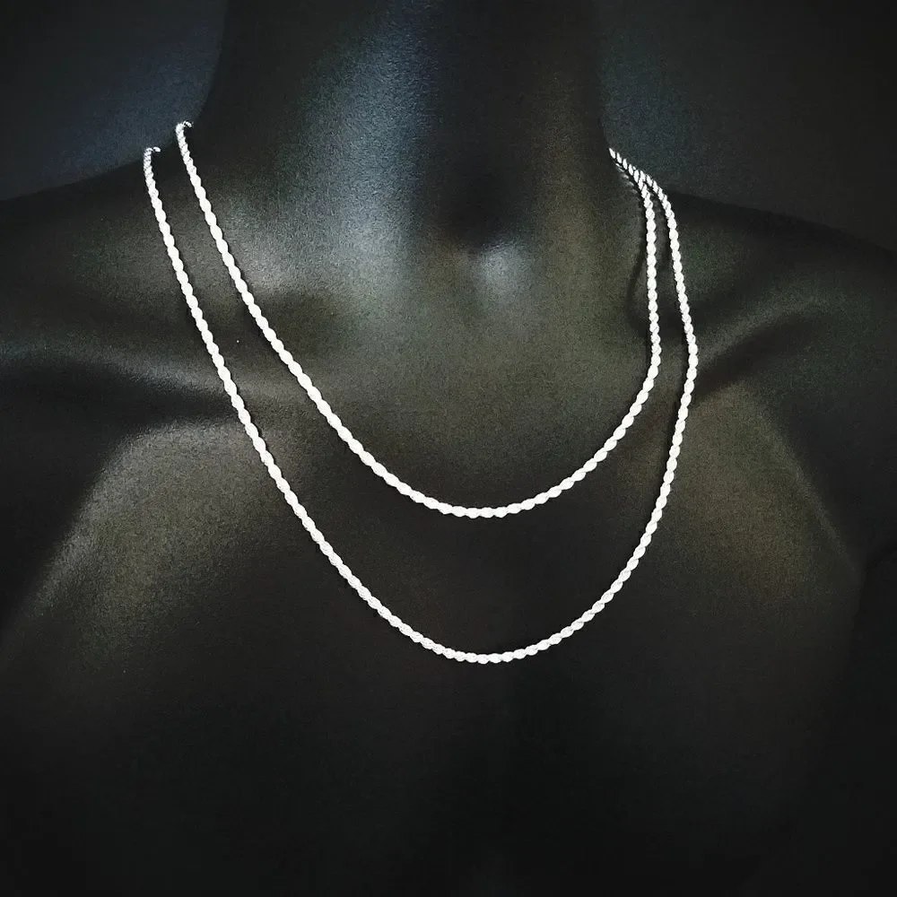Stainless Steel Rope Necklace Set